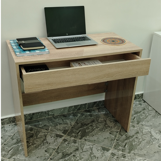 مكتب MDF أنيق بخزّان عملي